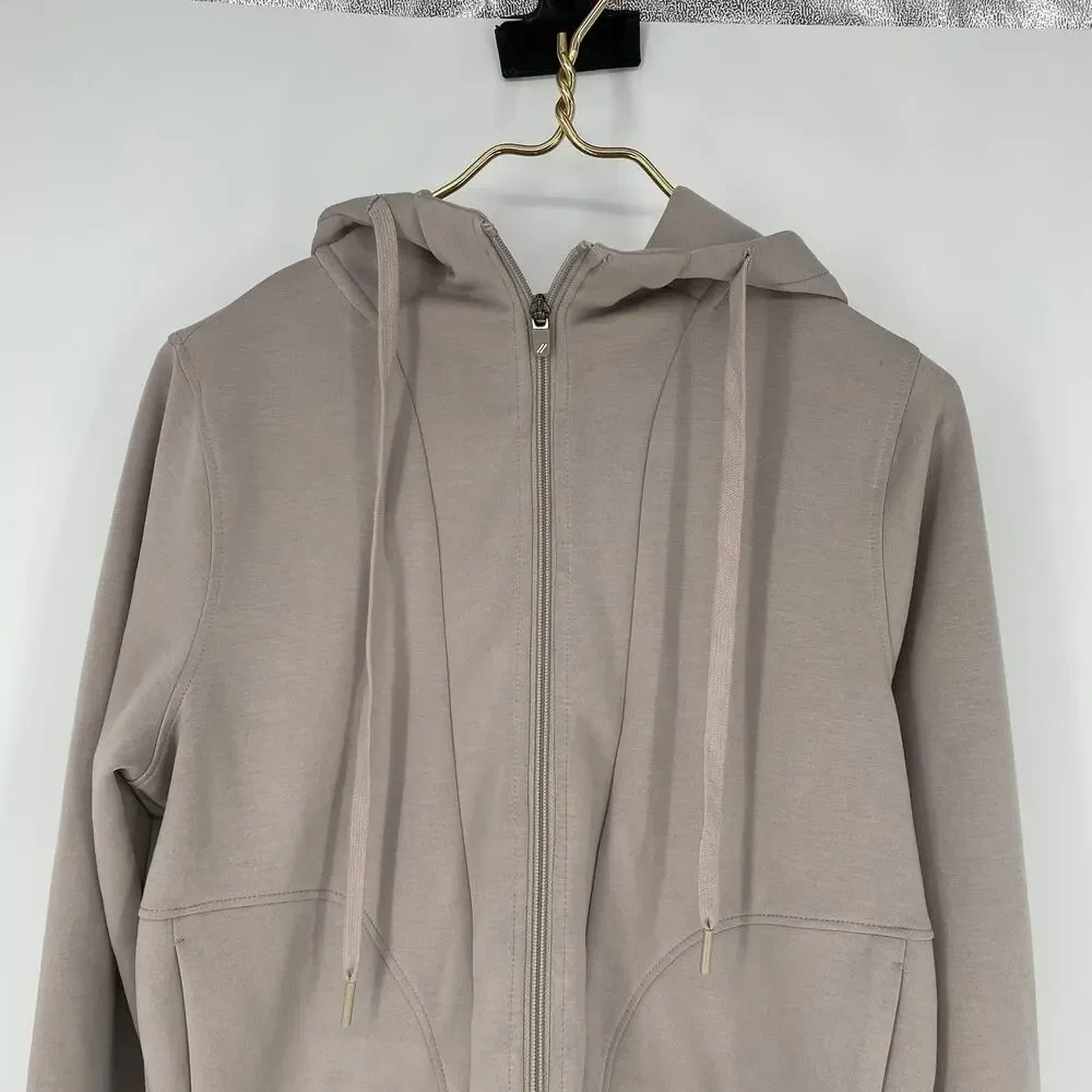 Recreation by Thread & Supply Beige Zip Hoodie Women's Small NWT - Picture 6 of 8